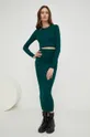 Answear Lab komplet - sweter i spódnica zielony