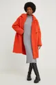 Παλτό Answear Lab πορτοκαλί