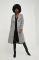 Μάλλινο παλτό Answear Lab λευκό