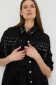 čierna Rifľová košeľa Answear Lab