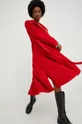 Μάλλινο παλτό Answear Lab κόκκινο