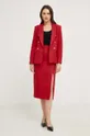 Answear Lab blazer in cotone rosso