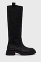 Vysoké čižmy Answear.LAB nezateplené čierna M2712.1WK