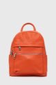 oranžová Kožený batoh Answear Lab Dámský