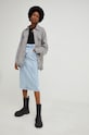 Answear.LAB spódnica jeansowa 320301.js niebieski WZ22
