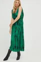 πράσινο Φόρεμα με μετάξι Answear Lab Silk Blend