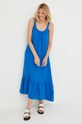 Λινό φόρεμα Answear.LAB G21715.2.w μπλε WZ22