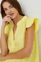 κίτρινο Λινό φόρεμα Answear Lab