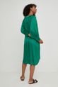 Šaty s hedvábím Answear Lab Silk Blend zelená