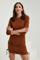Answear.LAB sukienka brązowy 0114.2WK