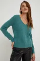 Answear Lab sweter z wełną 42 % Akryl, 30 % Poliamid, 28 % Wełna