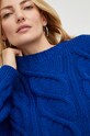 Answear Lab sweter z wełną 4569.JS1 granatowy