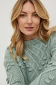 Answear Lab sweter z wełną turkusowy 3583.1js