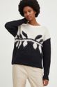 kremowy Answear Lab sweter z wełną Damski