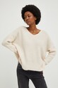Answear Lab sweter z wełną 9632021.1w beżowy WZ22
