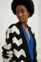 Answear Lab cardigan de lana negru 60145.w