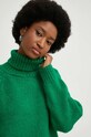 Answear Lab sweter z wełną zielony STTR1.DB