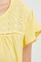 κίτρινο Βαμβακερή μπλούζα Answear Lab