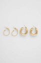 Σκουλαρίκια Answear.LAB 2-pack ags.22427.ags22423.fh χρυσαφί WZ23