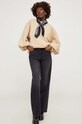 Answear Lab bluza bawełniana 93880.fh beżowy WZ23