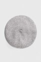 Vlněný baret Answear Lab šedá hb6504.FKK