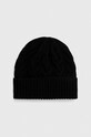 Vunena kapa Answear.LAB bez uzorka crna hat1.cd