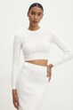 Odzież Answear.LAB komplet - sweter i spódnica 7575.FWK biały