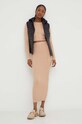 Súprava - sveter a sukňa Answear.LAB 7575.FWK béžová WZ24