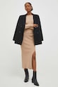 Answear.LAB komplet sweter i spódnica 224396.tjs brązowy WZ23