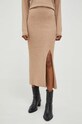 Answear Lab komplet sweter i spódnica 224396.tjs brązowy