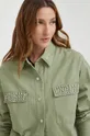 πράσινο Βαμβακερό πουκάμισο Answear Lab