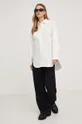 Βαμβακερό πουκάμισο Answear Lab X limited collection NO SHAME λευκό