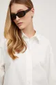 biały Answear Lab koszula bawełniana X kolekcja limitowana NO SHAME
