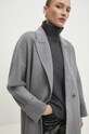 Vlnený kabát Answear Lab sivá 3033.fkk