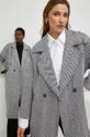 czarny Answear Lab płaszcz X kolekcja limitowana NO SHAME Damski