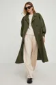 Пальто Answear Lab X Лимитированная коллекция NO SHAME зелёный