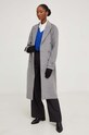 Μάλλινο παλτό Answear.LAB 2071.FKK γκρί WZ23