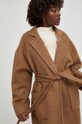 Палто с вълна Answear Lab кафяв 122000.IWK