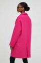 Odzież Answear Lab płaszcz z wełną pl.TWK różowy