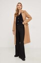 Answear Lab płaszcz z wełną m2219b.FKK brązowy WZ23