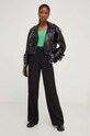 Answear Lab geaca ramones X limited collection NO SHAME y22033.ih negru WZ24