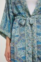 Answear Lab kimono jedwabne KIM5.HWK turkusowy
