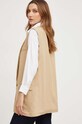 Îmbrăcăminte Answear Lab vestă cu amestec de in 22330.HWK bej