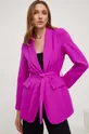 Σακάκι Answear Lab X limited collection NO SHAME ροζ
