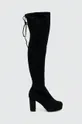 črna Elegantni škornji iz semiša Answear Lab Ženski
