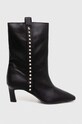 Answear Lab botine 5-8 cm negru M3921.HWK
