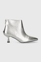 Answear Lab botki nieocieplane srebrny 09z.iw