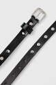 Akcesoria Answear Lab pasek skórzany X kolekcja limitowana NO SHAME belt5.cdb czarny