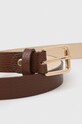 Kožený pásek Answear.LAB C.104.HWK hnědá WW25