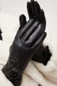 μαύρο Δερμάτινα γάντια Answear Lab